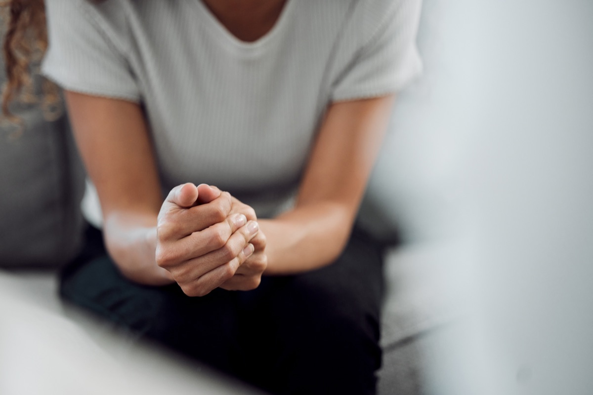 A person in a one-on-one therapy session